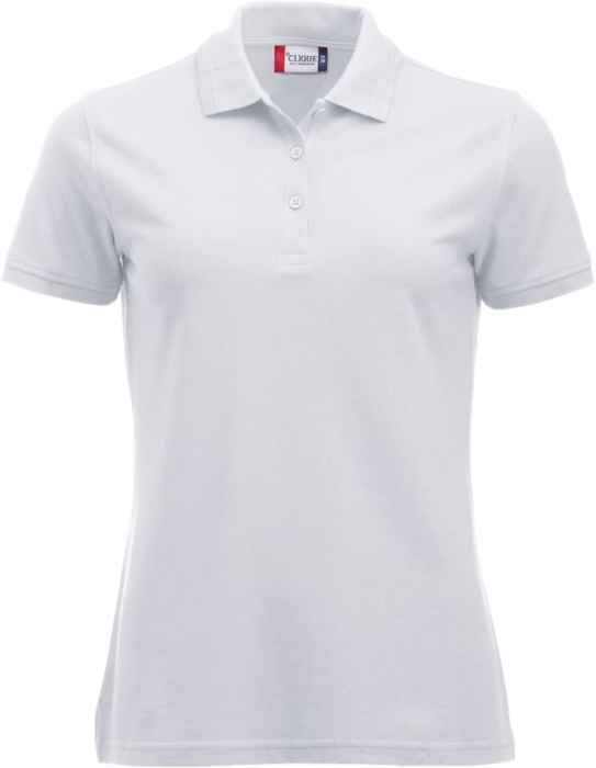 Clique - Manhatten Polo Tee Women - Blanc