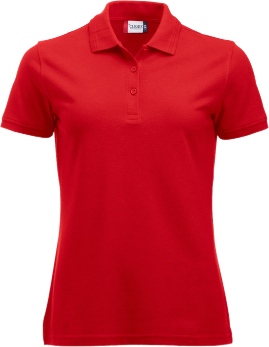 Clique - Manhatten Polo Tee Women - Rouge