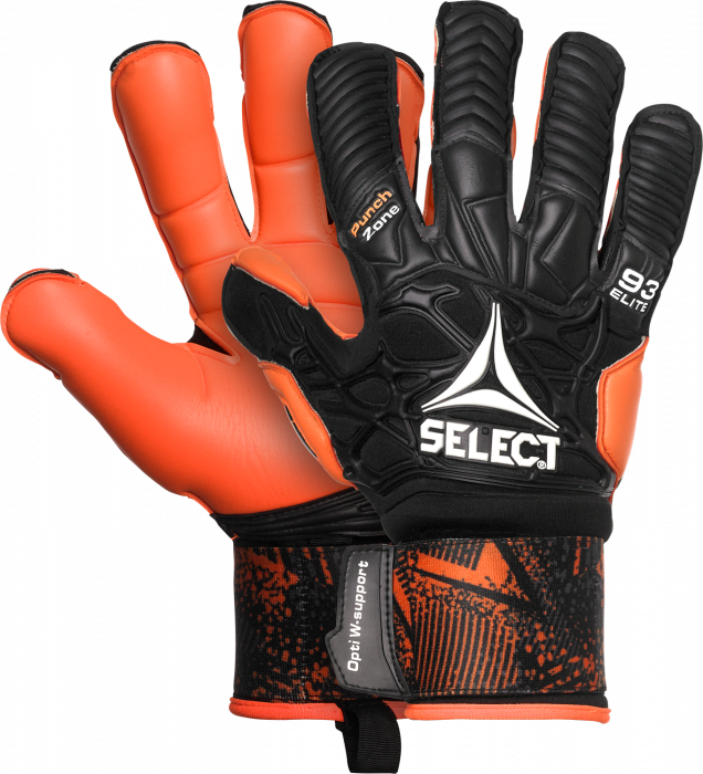 Select - 93 Elite Goalkeeper Gloves - Black & orange