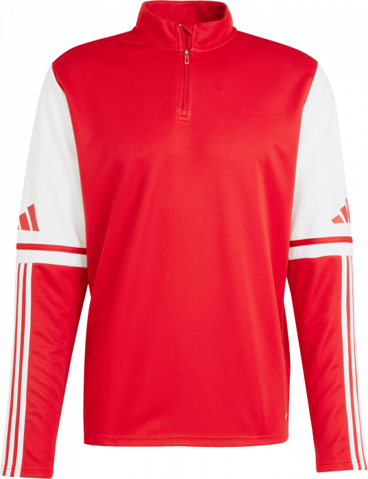 Adidas - Squadra 25 Træningstrøje Med Halv Lynlås - T Power Red & hvid