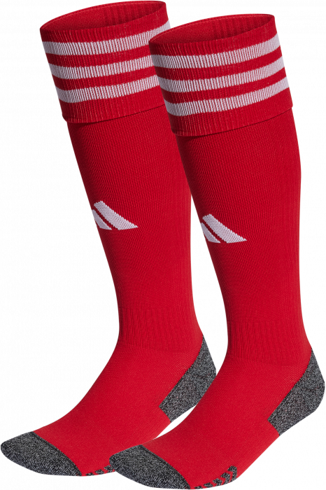 Adidas - Udebanesokker - Team Power Red & hvid