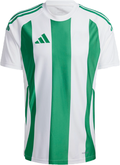 Adidas - Striped 24 Player Jersey - White & t green