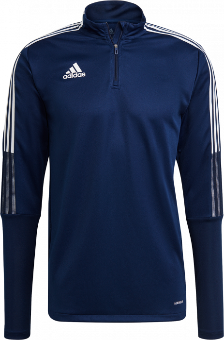 Adidas - Tiro 21 Trænings Top Halv Lynlås - Navy blå & hvid