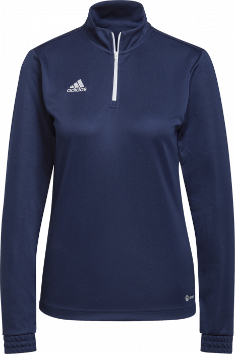 Adidas - Entrada 22 Træning Top With Half Zip Woman - Blu navy