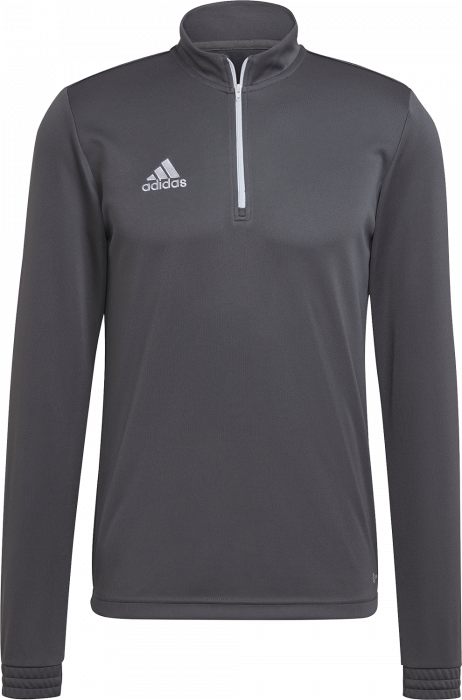 Adidas - Entrada 22 Træning Top With Half Zip Jr - Grey four & white