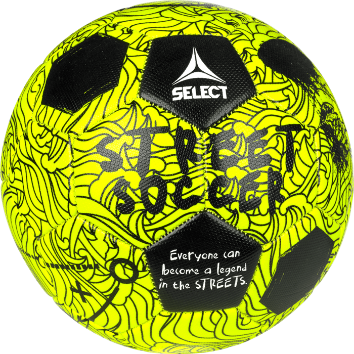 Select - Street Soccer V24 Fodbold - Gul & sort