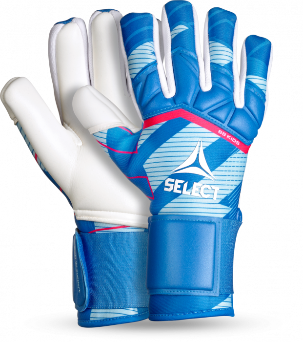 Select - 88 Kids V25 Goal Keeper Gloves - Blue & white