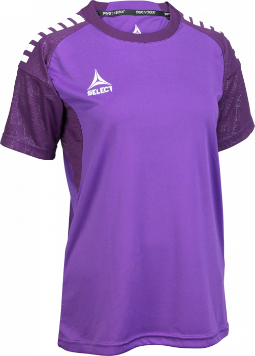 Select - Spain V25 Player Shirt S/s Women - Purple & white