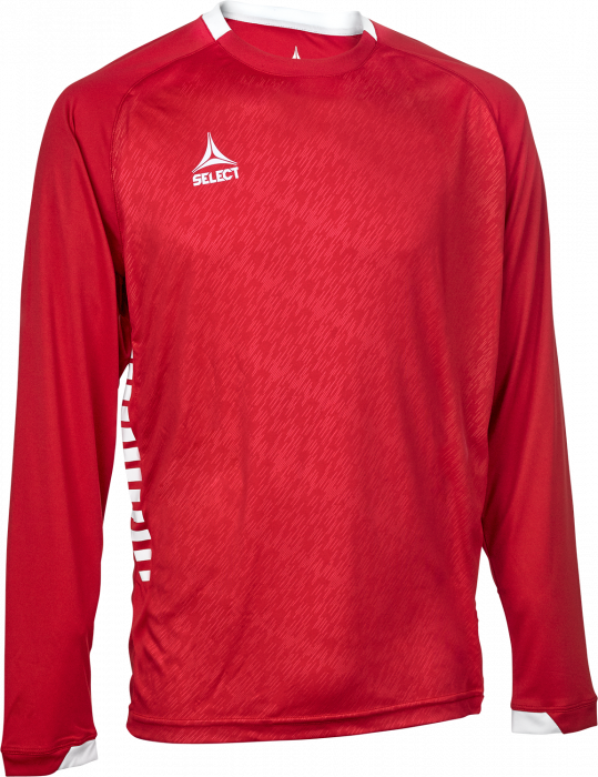 Select - Spain Long-Sleeved Playing Jersey - Vermelho & branco