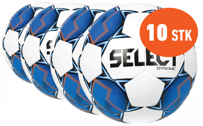 Select - Dynamic Football 10 Pcs - White & blue